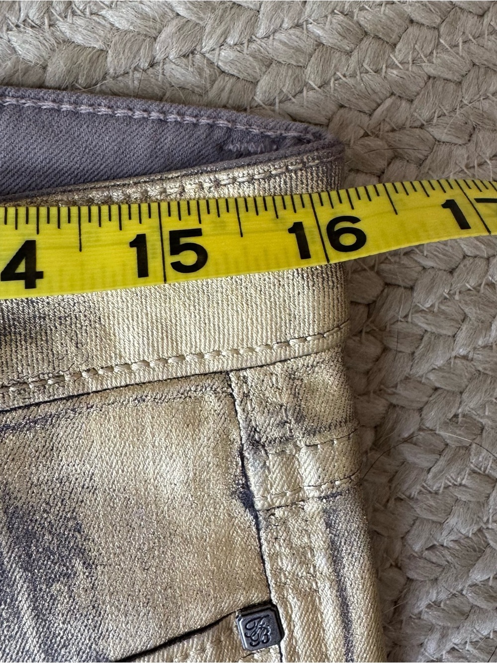 Frankie B Gold Wax Skinny Jeans - Picture 13 of 16
